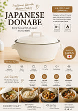 Load image into Gallery viewer, Donabe Ceramic processed induction cooker Style White