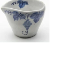 Load image into Gallery viewer, Grapes Blue Slip Cup, One Side Open

