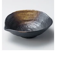 Load image into Gallery viewer, Black Bizen Kataguchi Nimono Bowl
